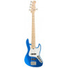 SADOWSKY MetroExpress 21-Fret Vintage J/J Bass, Maple, 5-String (Ocean Blue Metallic High Polish)