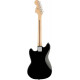 SQUIER by FENDER BULLET MUSTANG FSR HH BLACK w/COMPETITION STRIPES