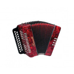 Діатонічний акордеон SERENELLI Y-08-BC Червоний