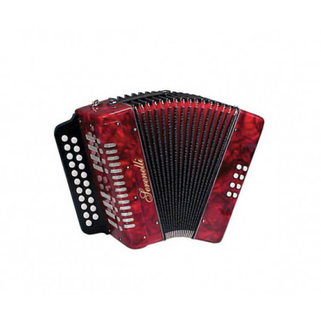 Діатонічний акордеон SERENELLI Y-08-BC Червоний