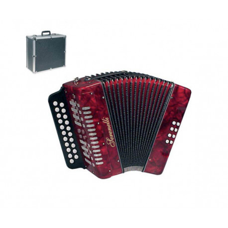 Діатонічний акордеон SERENELLI Y-08-CF Червоний