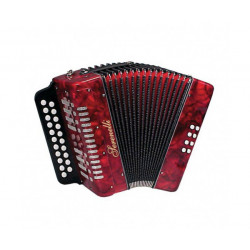 Діатонічний акордеон SERENELLI Y-08-GC Червоний