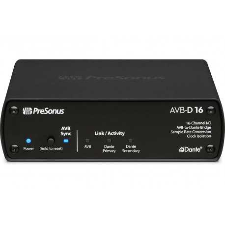 PRESONUS 16-Channel AVB to Dante Bridge