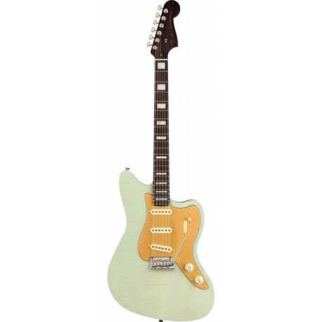 FENDER PARALLEL UNIVERSE II STRAT JAZZ DELUXE TRANSPARENT FADED SEAFOAM GREEN