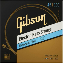 GIBSON SBG-FWLS12 LONG SCALE FLATWOUND BASS STRINGS MEDIUM