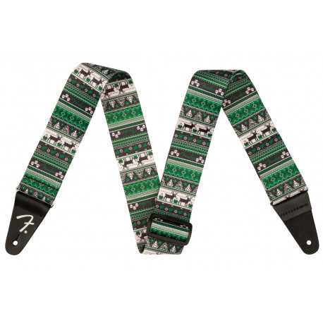 FENDER STRAP UGLY XMAS SWEATER GREEN