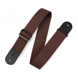 LEVY'S M8POLY-BRN CLASSICS SERIES POLYPROPYLENE GUITAR STRAP (BROWN)