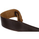 LEVY'S M4GF-DBR CLASSICS SERIES PADDED GARMENT LEATHER BASS STRAP (DARK BROWN)