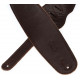 LEVY'S M4GF-DBR CLASSICS SERIES PADDED GARMENT LEATHER BASS STRAP (DARK BROWN)