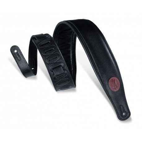 LEVY'S MSS2-BLK SIGNATURE SERIES PADDED GUITAR STRAP (BLACK)