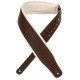 LEVY'S M26PD-BRN_CRM CLASSICS SERIES PADDED TWO-TONE GUITAR STRAP (BROWN, CREAM)