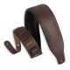 LEVY'S M26PD-DBR_DBR CLASSICS SERIES PADDED TWO-TONE GUITAR STRAP (DARK BROWN)