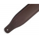 LEVY'S M26PD-DBR_DBR CLASSICS SERIES PADDED TWO-TONE GUITAR STRAP (DARK BROWN)