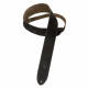 LEVY'S MS12-BLK CLASSICS SERIES SUEDE GUITAR STRAP (BLACK)