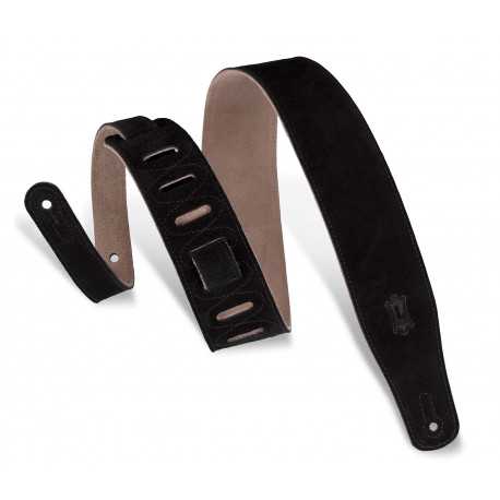 LEVY'S MS26-BLK CLASSICS SERIES SUEDE GUITAR STRAP (BLACK)