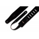 LEVY'S MS26-BLK CLASSICS SERIES SUEDE GUITAR STRAP (BLACK)