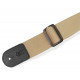 LEVY'S M8POLY-TAN CLASSICS SERIES POLYPROPYLENE GUITAR STRAP (TAN)