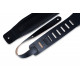 LEVY'S DM1PD-BLK HEIRLOOM SERIES GUITAR STRAP (BLACK)