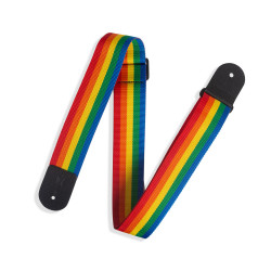 LEVY'S M8POLY-RNB CLASSICS SERIES POLYPROPYLENE GUITAR STRAP (RAINBOW)