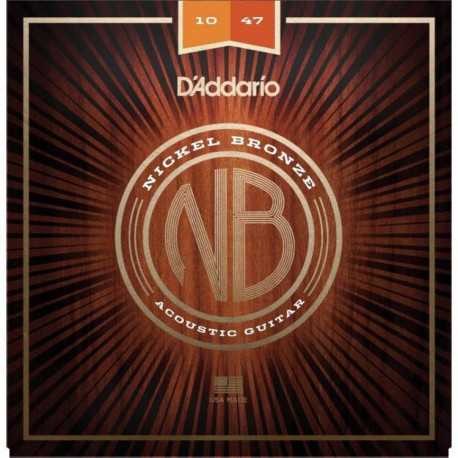 D'ADDARIO NB1047 NICKEL BRONZE EXTRA LIGHT (10-47)