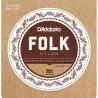 D'ADDARIO EJ32C FOLK NYLON Ball End Silver Wound / Clear Treble
