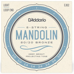 D'ADDARIO EJ62 MANDOLIN 80/20 BRONZE LIGHT (10-34)