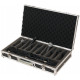ROCKCASE RC 23210 B - Standard Line - Microphone Flight Case for 10 Microphones
