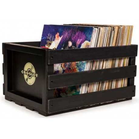 CROSLEY RECORD STORAGE CRATE BLACK