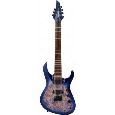 JACKSON PRO SIGNATURE CHRIS BRODERICK SOLOIST HT7P GLOSS TRANSPARENT BLUE