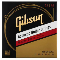 Gibson SAG-PB13 Phosphor Bronze Acoustic Guitar Strings 13-56 Medium