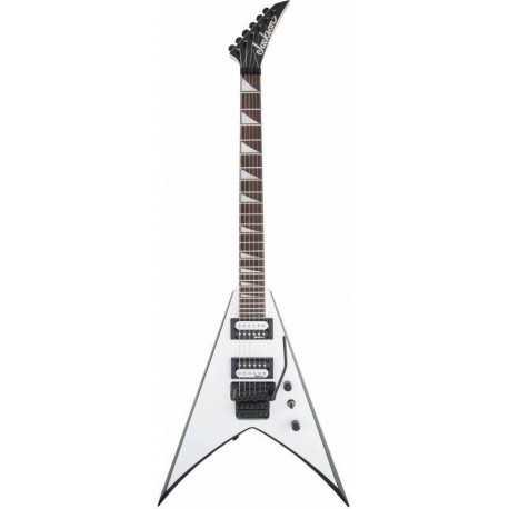 JACKSON JS32 AH KING V WHITE WITH BLACK BEVELS