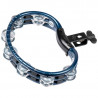 Meinl Mountable ABS Tambourine, Blue, Aluminum Jingles (Meinl TMT2A-B)