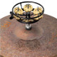 Meinl 5" Hihat Tambourine, Solid Brass Jingles (Meinl THH1B-BK)