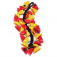 Meinl Fiberglass Bird, Red/Yellow (Meinl BI7RY)