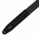 LEVY'S MC2PH-BLK 2″ Black Cotton Pick Holder Guitar strap