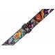 LEVY'S MP2TAT-003 2″ Tattoo Series Poly Guitar Strap - New School