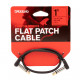 D'addario PW-FPRR-01 Custom Series Flat Patch Cable (30cm)