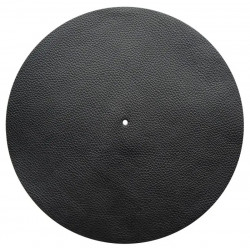 Audio Anatomy Slipmat Leather - Black - Diameter 295Mm - Thickness 1,5Mm