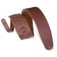 LEVY'S M4GF-BRN CLASSICS SERIES PADDED GARMENT LEATHER BASS STRAP (BROWN)