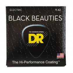 DR Strings BLACK BEAUTIES Electric - Light (9-42)