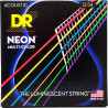 DR Strings NEON Multi-Color Acoustic - Light (12-54)