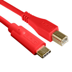 UDG ULTIMATE AUDIO CABLE USB 2.0 C-B RED STRAIGHT