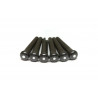 GRAPH TECH PP-2122-00 TUSQ Bridge Pins Martin Style 2mm Black / White Dot (6 Pcs)