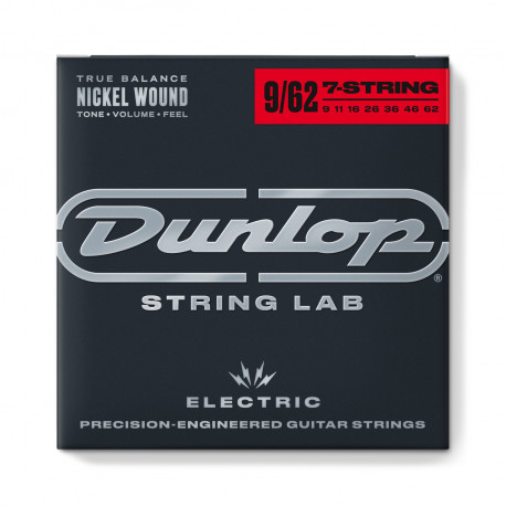 DUNLOP DEN09627 NICKEL WOUND ELECTRIC GUITAR STRINGS 09-62 | 7-STRING