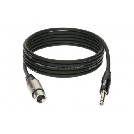 KLOTZ GRG1F GREYHOUND MICROPHONE CABLE FEMALE XLR BALANCED JACK