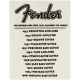 FENDER T-SHIRT WORLD TOUR VINTAGE WHITE L