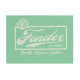 FENDER T-SHIRT BEER LABEL MEN'S RINGER SEA FOAM GREEN XL