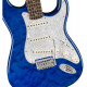 SQUIER by FENDER AFFINITY SERIES FSR STRATOCASTER QMT SAPPHIRE BLUE TRANSPARENT