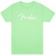 FENDER T-SHIRT SPAGHETTI LOGO SURF GREEN M