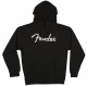 FENDER HOODIE SPAGHETTI LOGO BLACK L